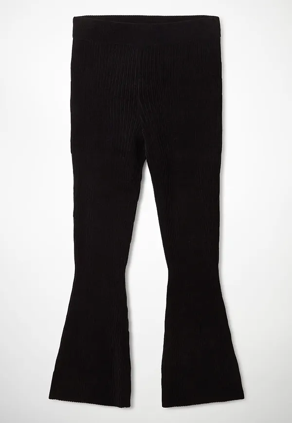CHENILLE FLARED TROUSERS