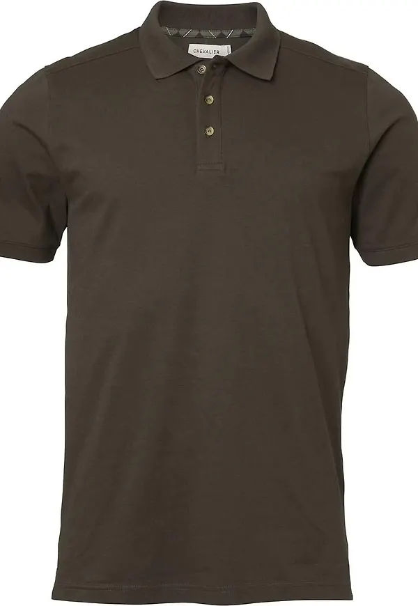 Chevalier Men's Trevor Polo Shirt Leather Brown