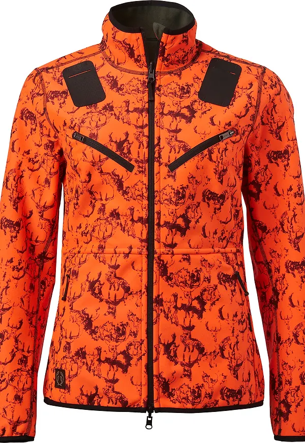 Chevalier Women's Mist Windblocker Reversible Jacket High Vis Orange Deer