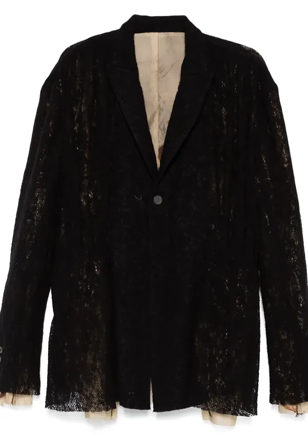 CHIAHUNG SU jeansblazer med lappdesign - Svart
