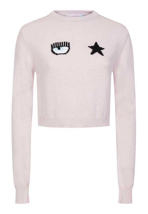Chiara Ferragni Collection - Stickade tröjor & koftor - Rosa - Dam - Storlek: L,M,S