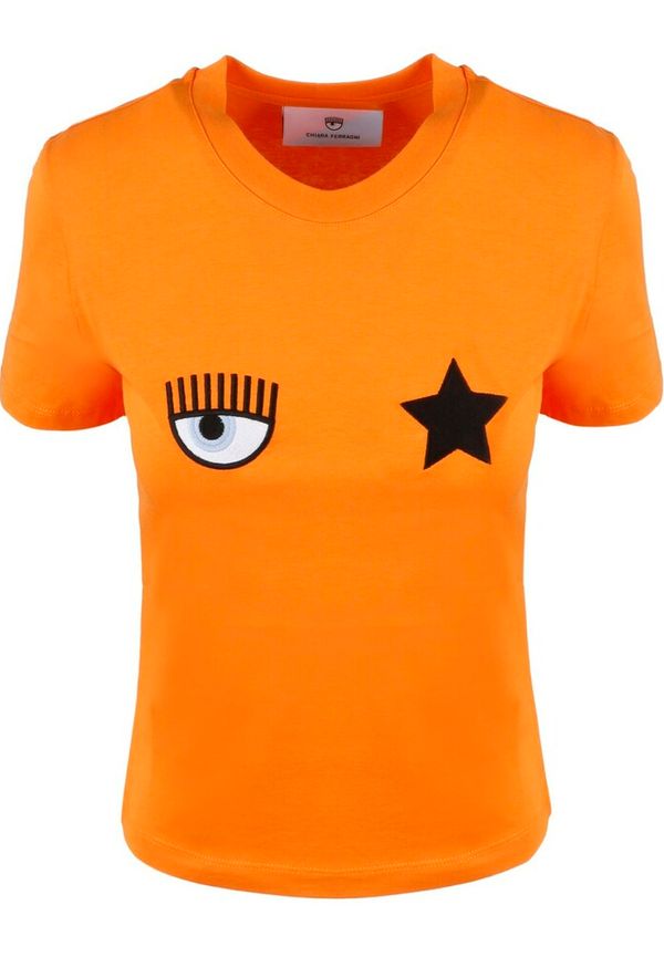 Chiara Ferragni Collection - T-shirts - Orange - Dam - Storlek: M,S,Xs