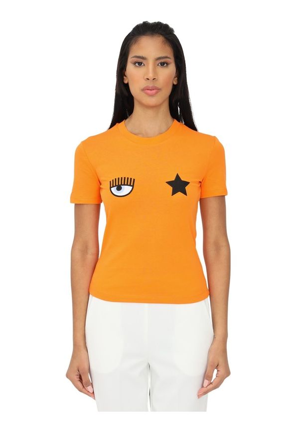 Chiara Ferragni Collection - T-shirts - Orange - Dam - Storlek: S,Xs