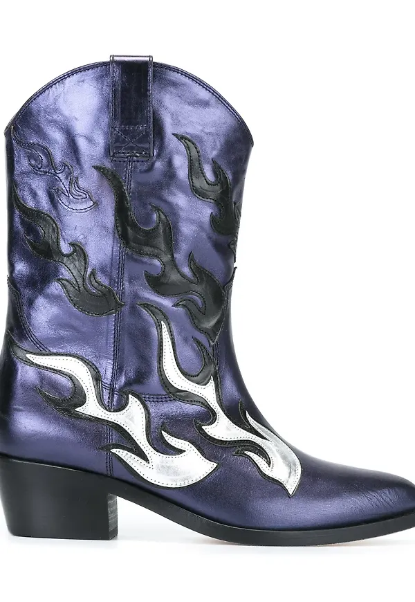 Chiara Ferragni flame Western boots - Blå
