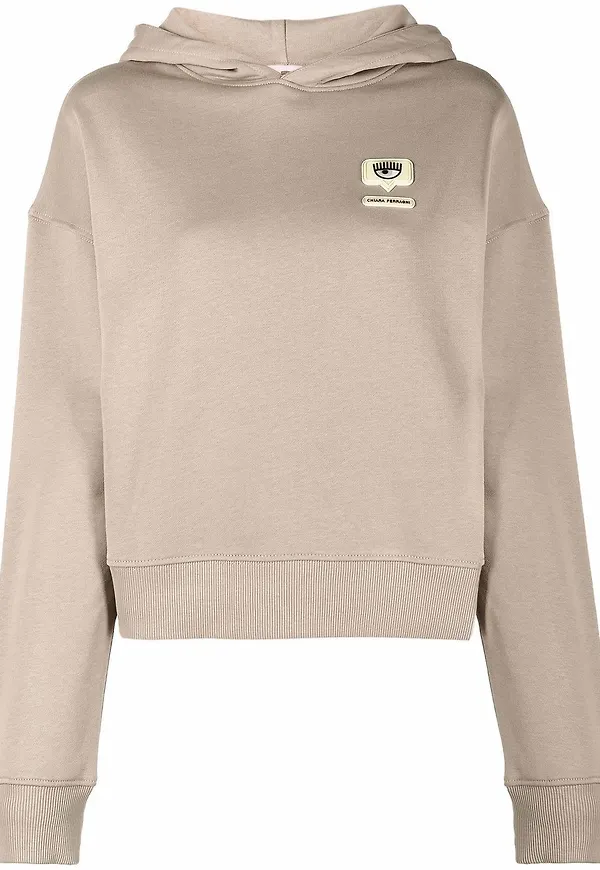Chiara Ferragni hoodie med logotyp - Neutral