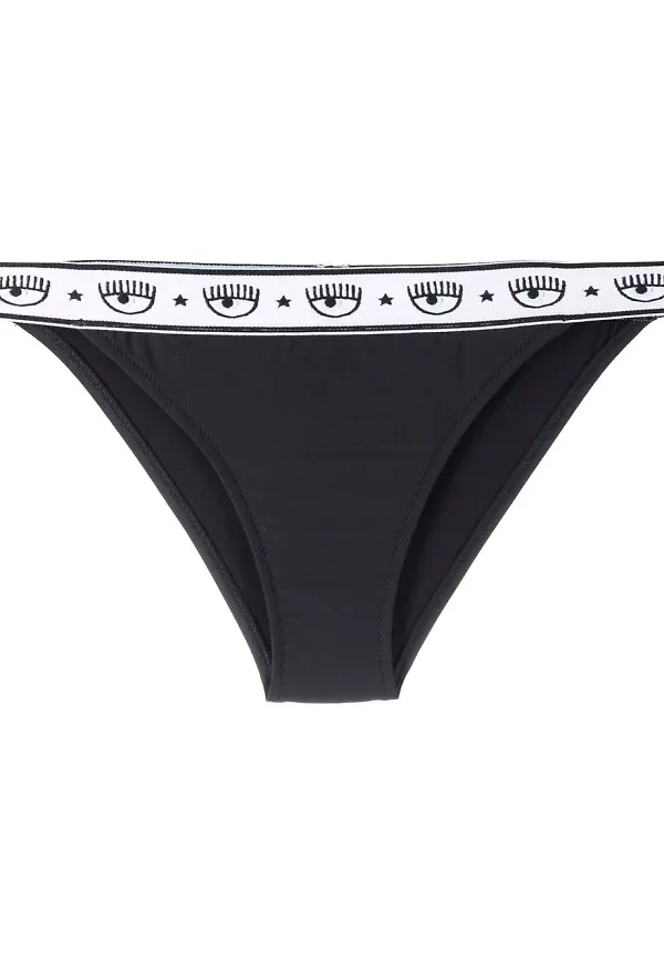Chiara Ferragni Logomania bikinitrosor - Svart