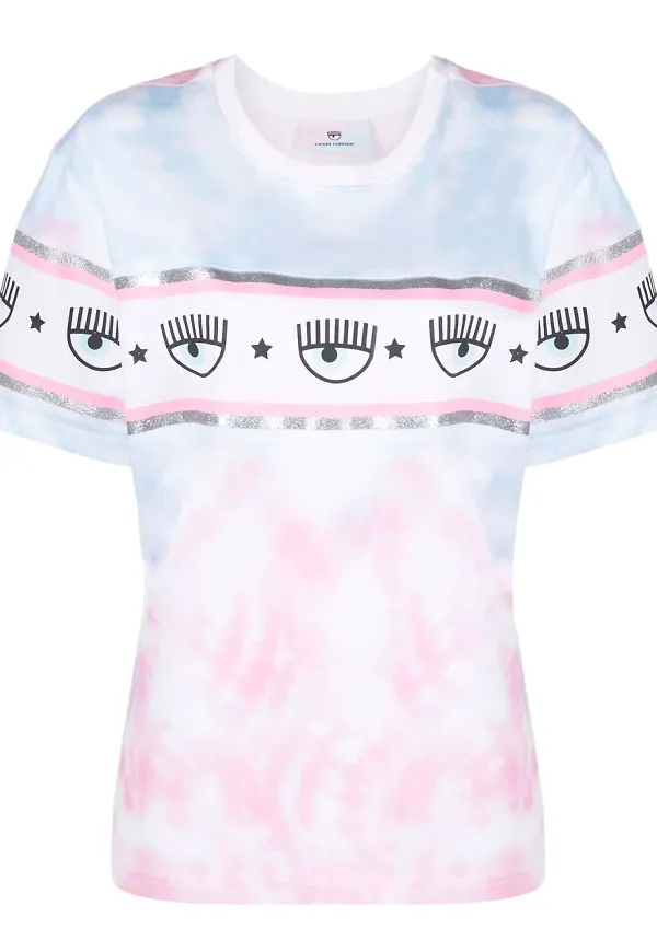 Chiara Ferragni t-shirt med ögon - Rosa