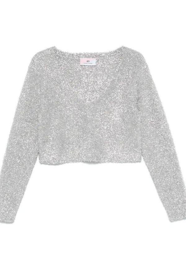 Chiara Ferragni tröja i lurex - Grå