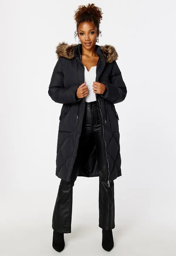 Chiara Forthi Daniela Long Down Jacket Black 52
