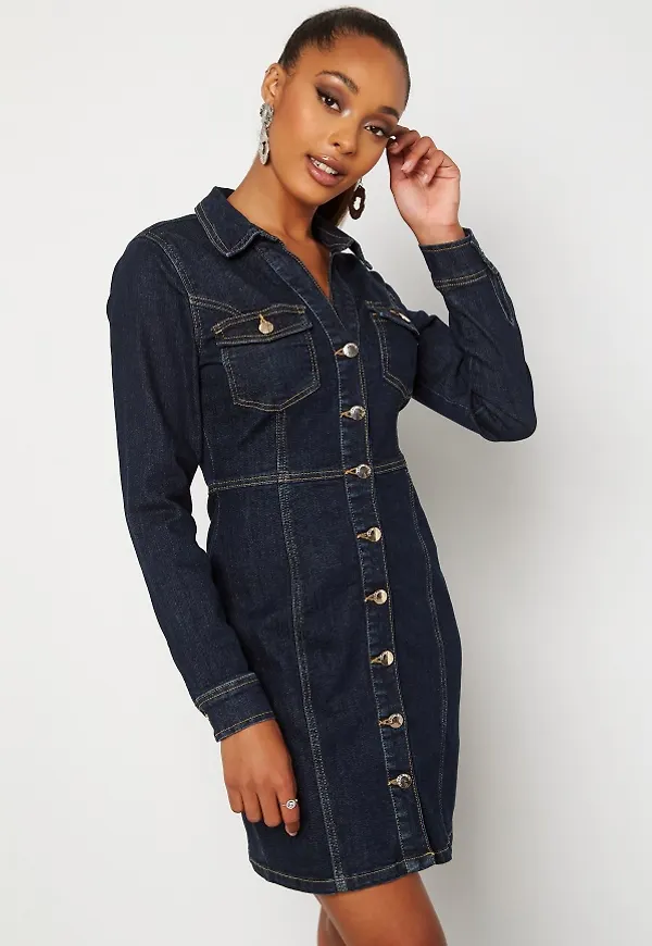 Chiara Forthi Giorgetta denim dress Medium denim 34