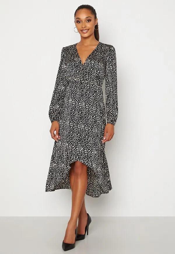 Chiara Forthi Terezia wrap dress Black / Patterned 34