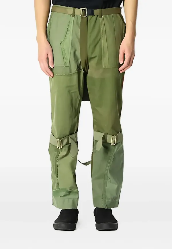 Children Of The Discordance logo-print cargo trousers - Grön