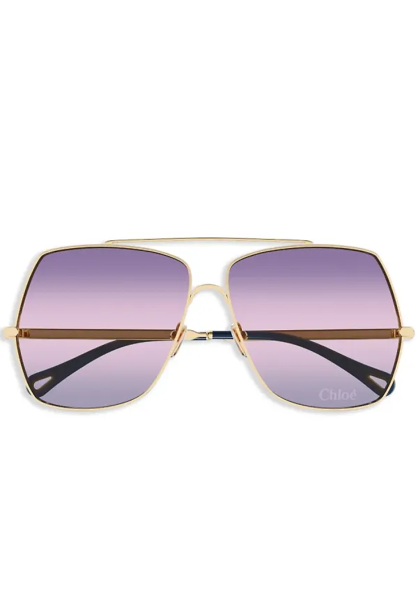 Chloé Eyewear Aly solglasögon - Guldfärgad
