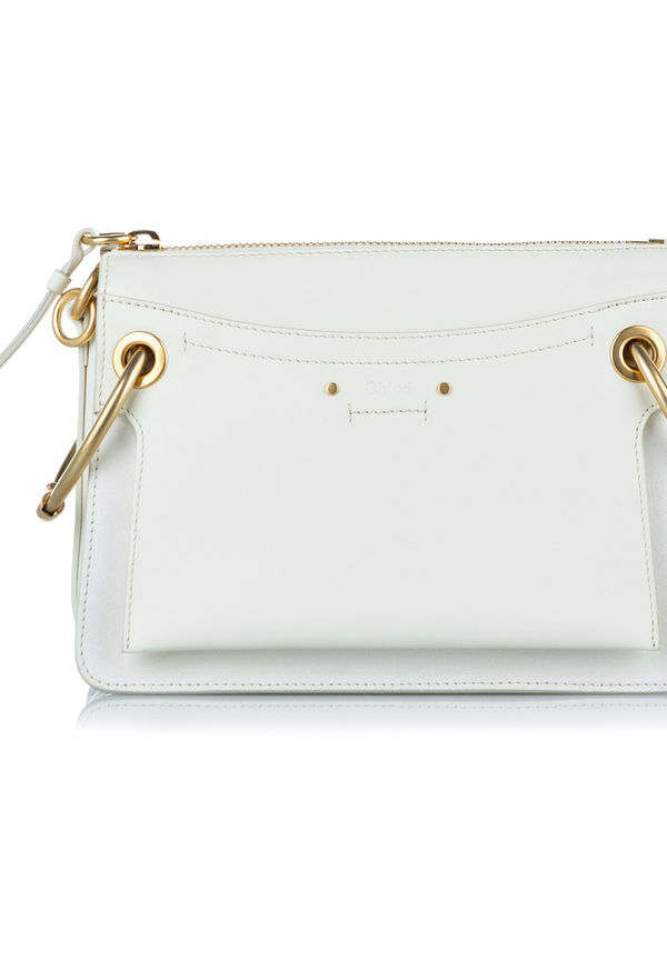 Chloé Pre-owned Roy Leather Shoulder Bag Vit, Dam