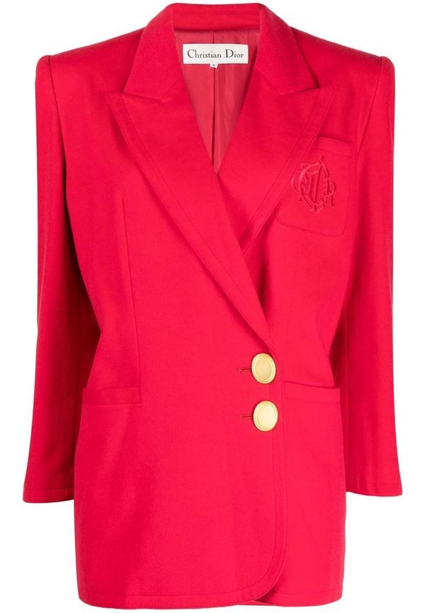 Christian Dior dubbelknäppt blazer från 1990-2000-talet - Röd