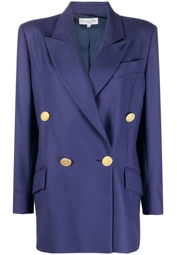 Christian Dior Pre-owned dubbelknäppt blazer - Lila