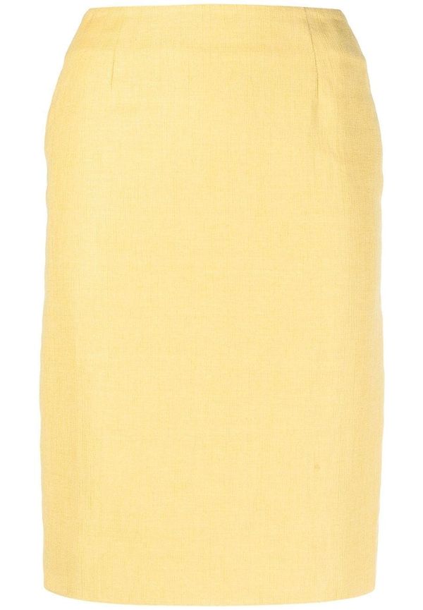 Christian Dior Pre-owned pennkjol med hög midja från 2010-talet - Gul