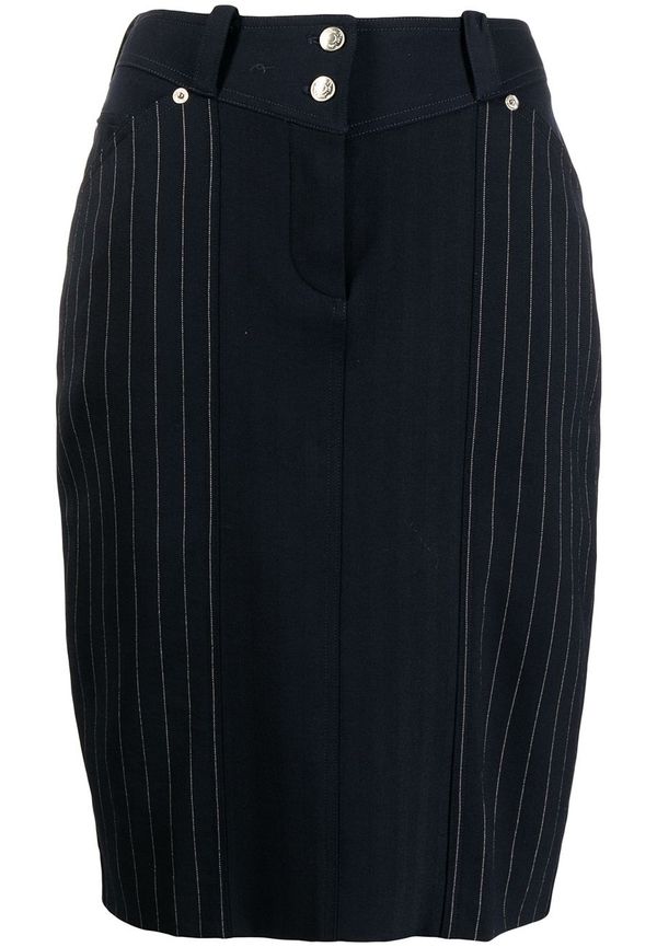 Christian Dior Pre-owned randig kjol från 2000-talet - Blå