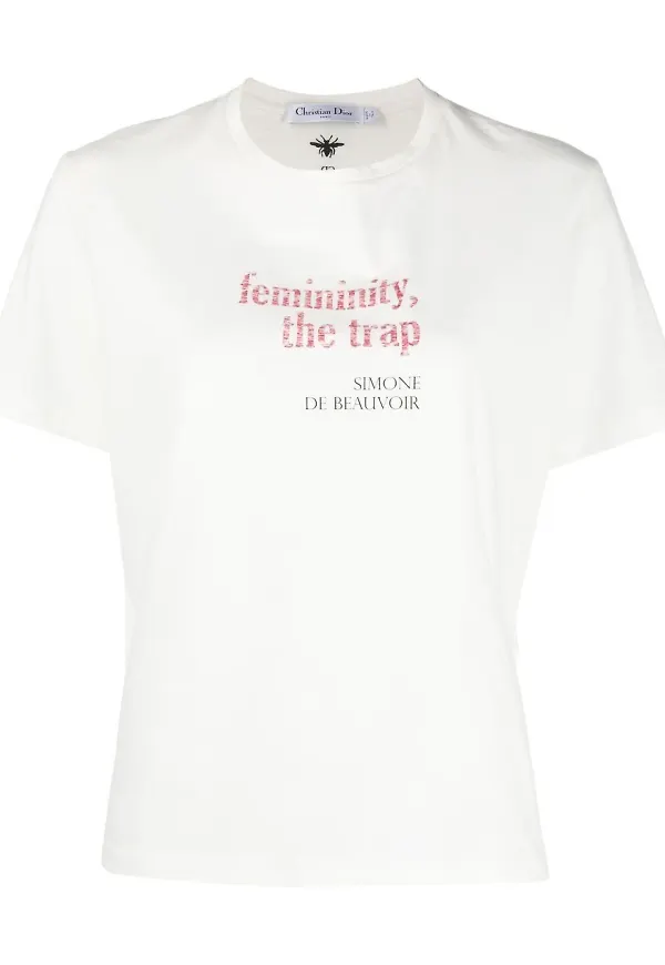 Christian Dior Pre-owned t-shirt med slogan - Vit