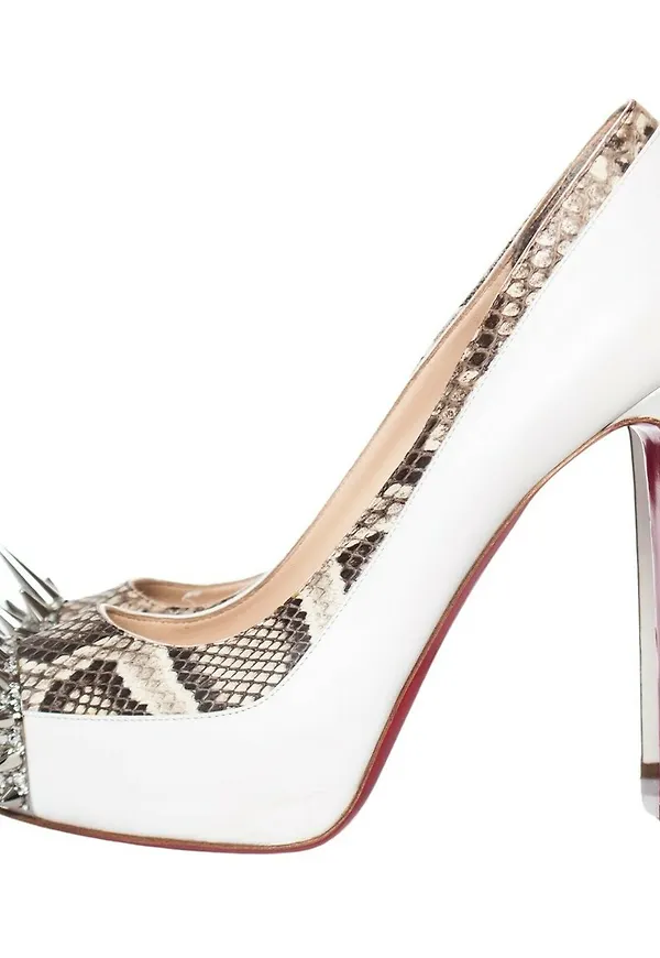 Christian Louboutin Pre-owned Pumps Vit, Dam
