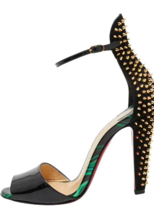 Christian Louboutin Pre-owned Pre-owned Läder sandaler Svart, Dam