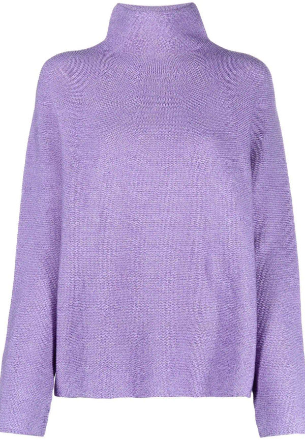 Christian Wijnants pullover-tröja med hög krage - Lila