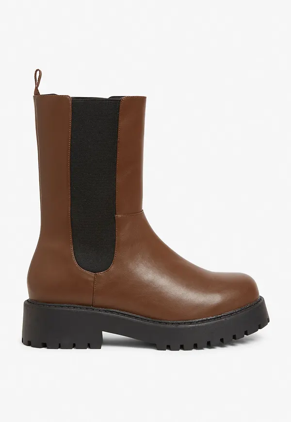 Chunky chelsea boots - Beige