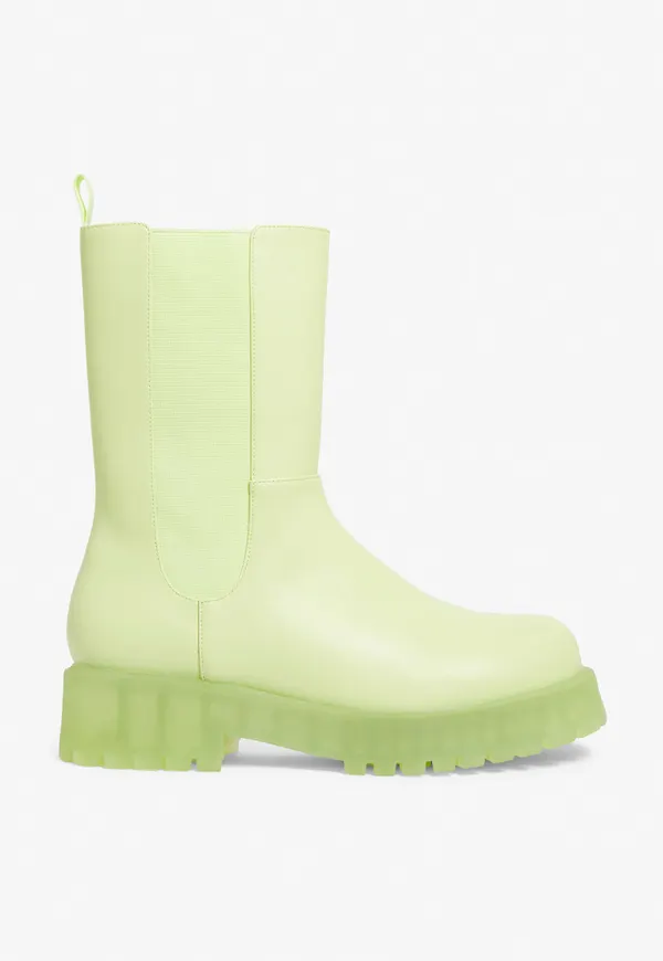 Chunky chelsea boots - Green