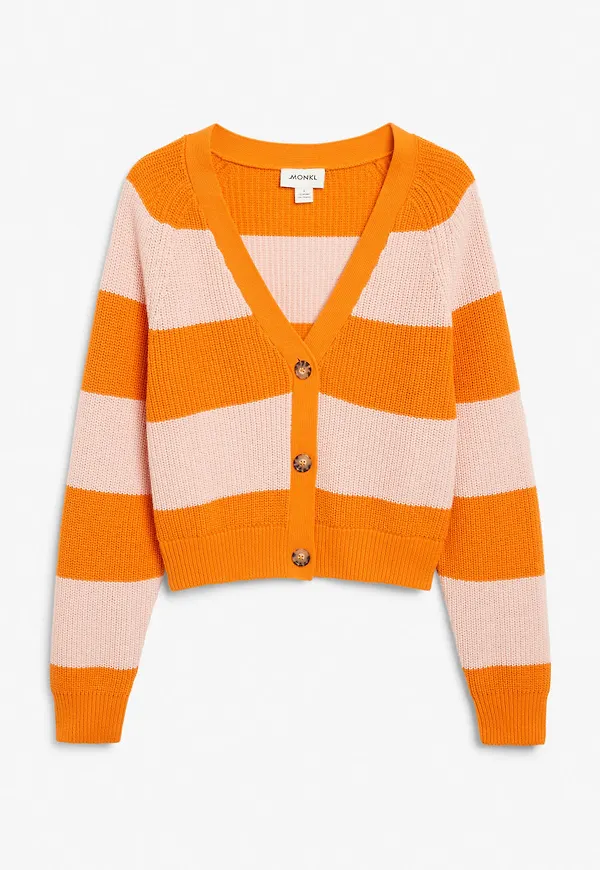 Chunky cropped cardigan - Orange