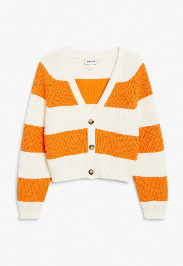 Chunky cropped cardigan - Orange