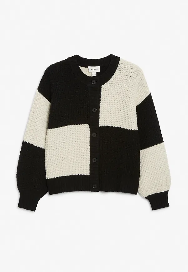 Chunky knit cardigan - Black