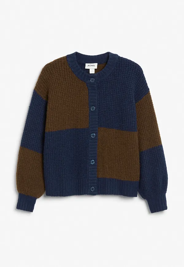 Chunky knit cardigan - Blue