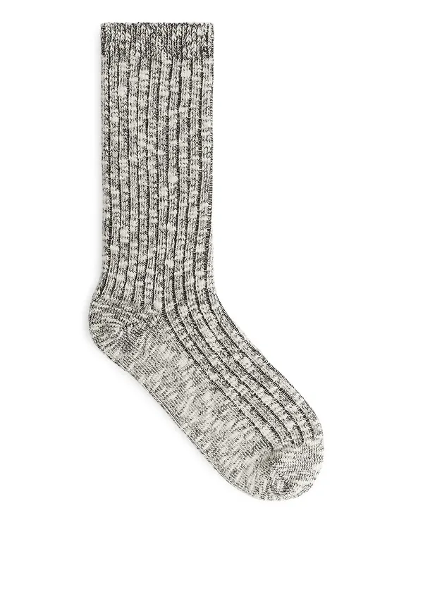Chunky Knit Socks - Black