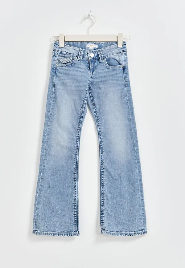 Chunky low flare jeans