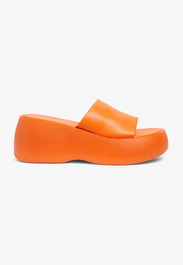 Chunky platform sandals - Orange