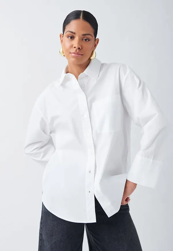Chunky poplin shirt