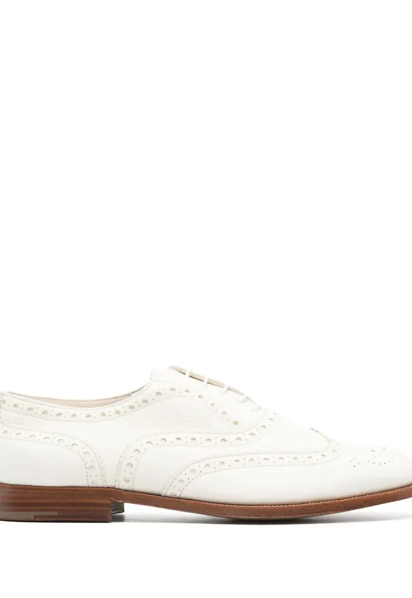 Church's Burwood brogues i polerat läder - Vit – Farfetch