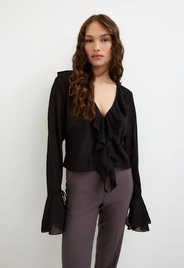 Cilla frill blouse