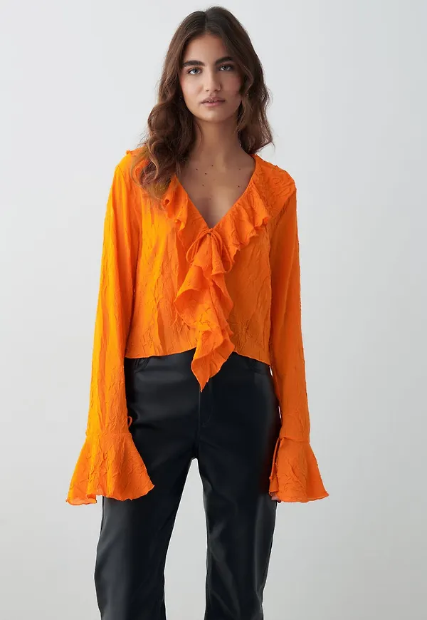 Cilla frill blouse