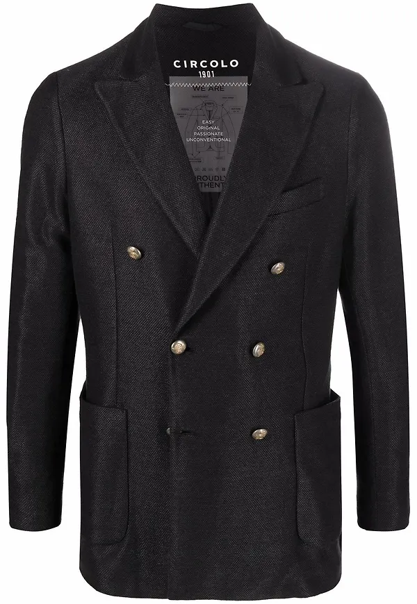 Circolo 1901 dubbelknäppt blazer - Svart