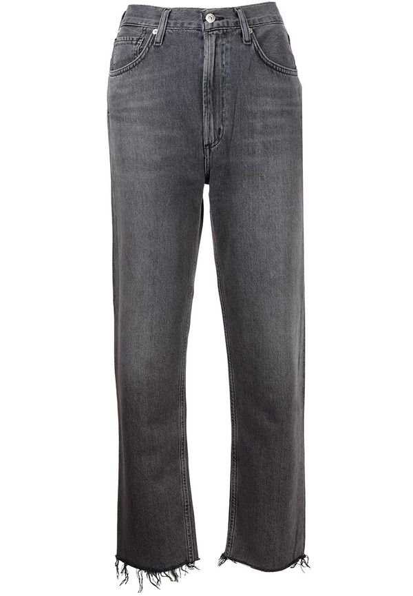 Citizens of Humanity Daphne slim fit-jeans med hög midja - Svart