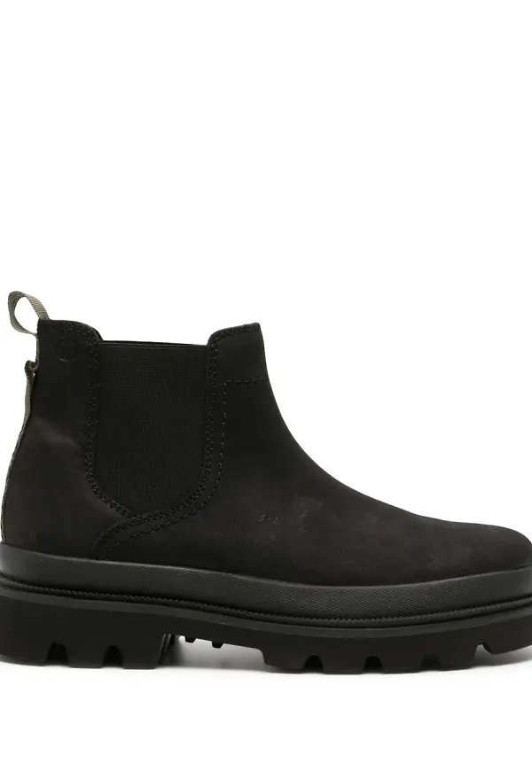 Clarks Badell Top ankelboots i mocka - Svart