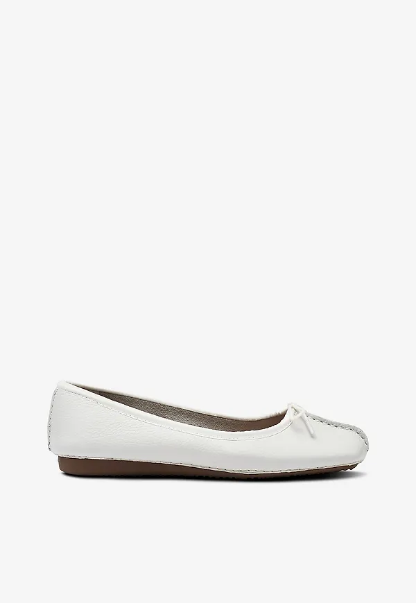 Clarks - Ballerinaskor Freckle Ice D - Vit