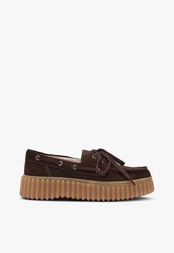 Clarks - Loafers Torhill Boat D - Brun