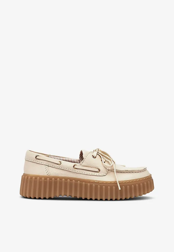 Clarks - Loafers Torhill Boat D - Natur