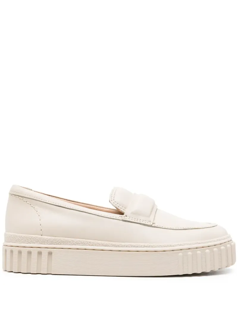 Clarks Mayhill Cove läderloafers - Neutral