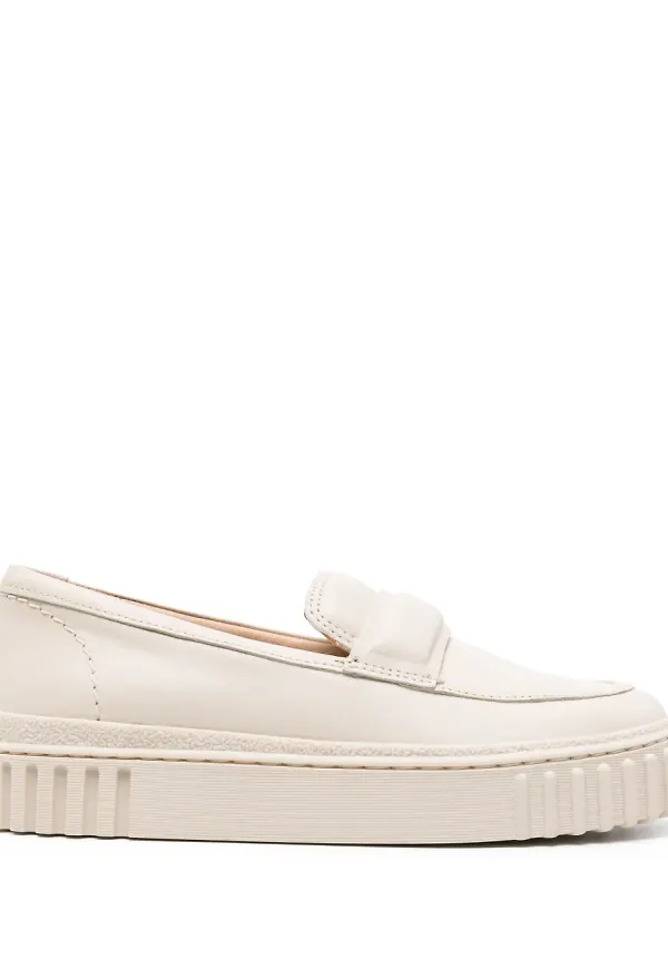 Clarks Mayhill Cove läderloafers - Neutral