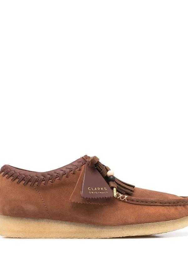 Clarks mockaskor med pärldetalj - Brun