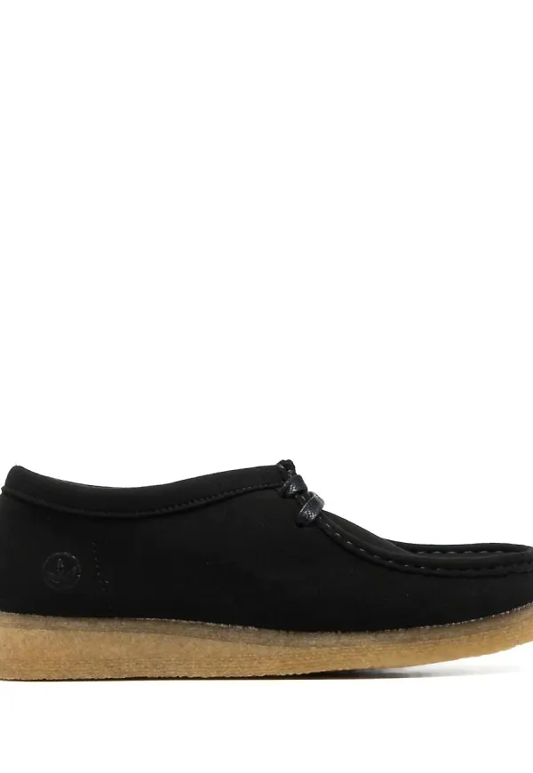 Clarks Originals brogues med mockaeffekt - Svart
