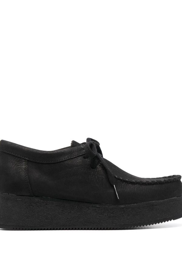 Clarks Originals platåskor med snörning - Svart
